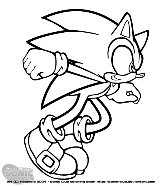 dark sonic coloring pages - Clip Art Library