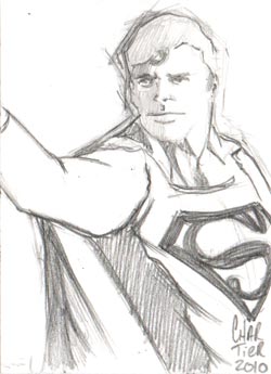 Superman sketchcard