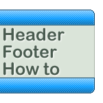 Header footer how to