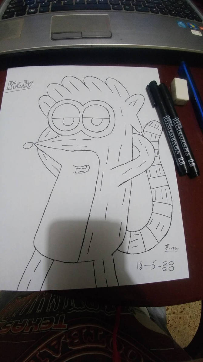 Mapache Rigby rigby el mapache by EmmArt0417 on DeviantArt