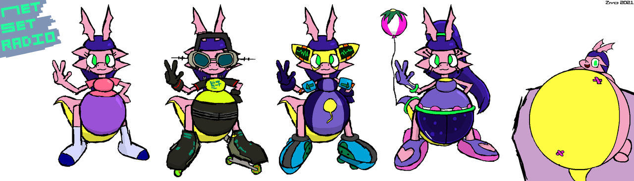 Puff Plum alt designs by ZiyoStreetSoul on DeviantArt