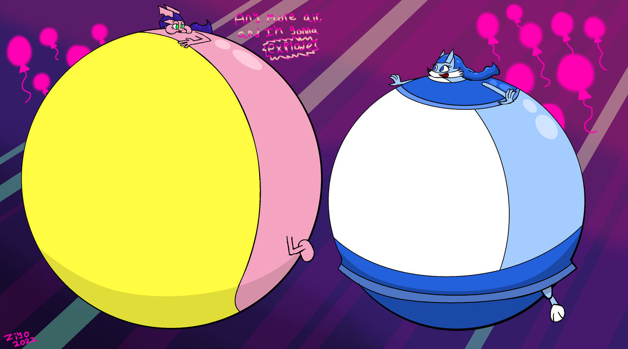 (Art trade) Puff Plum meets Heli by ZiyoStreetSoul on DeviantArt