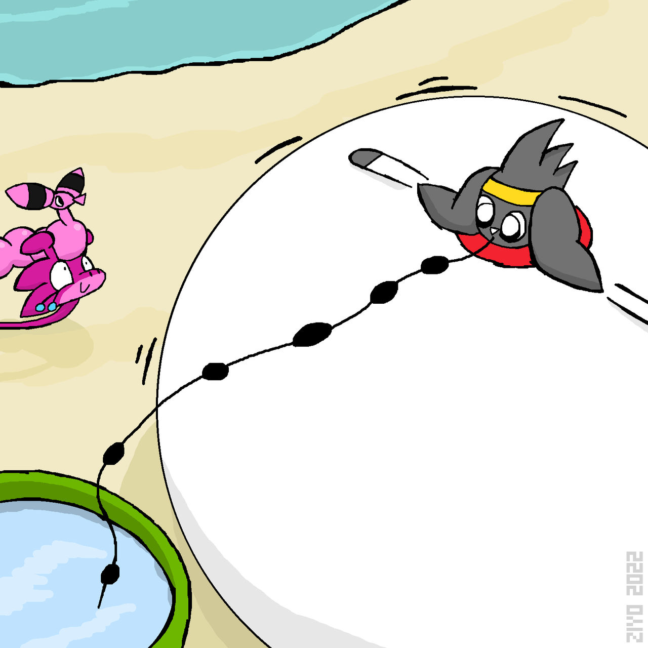 (Request) Raboot water balloon by ZiyoStreetSoul on DeviantArt