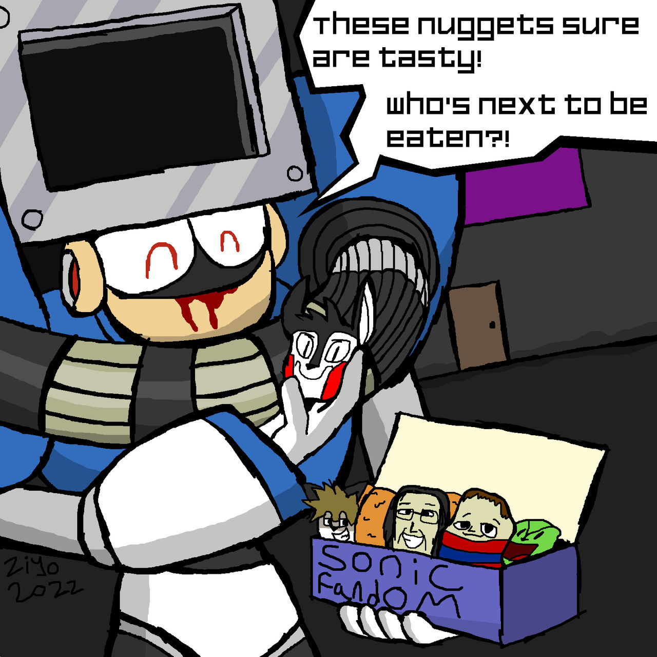 Dust Man's delicious nuggets by ZiyoStreetSoul on DeviantArt