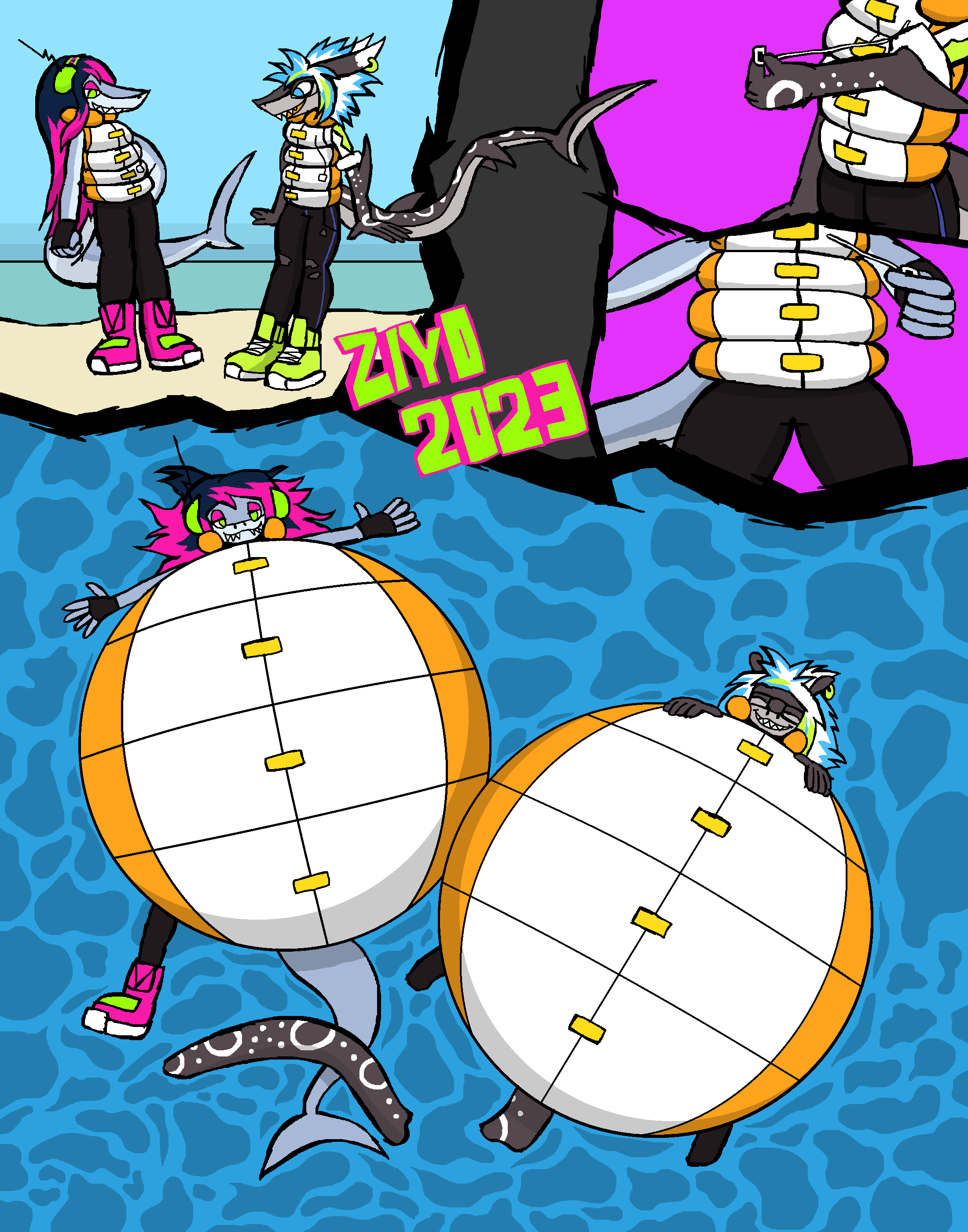 Deviantart Life Jacket Mayhem and Mischief's life jackets by ZiyoStreetSoul on DeviantArt