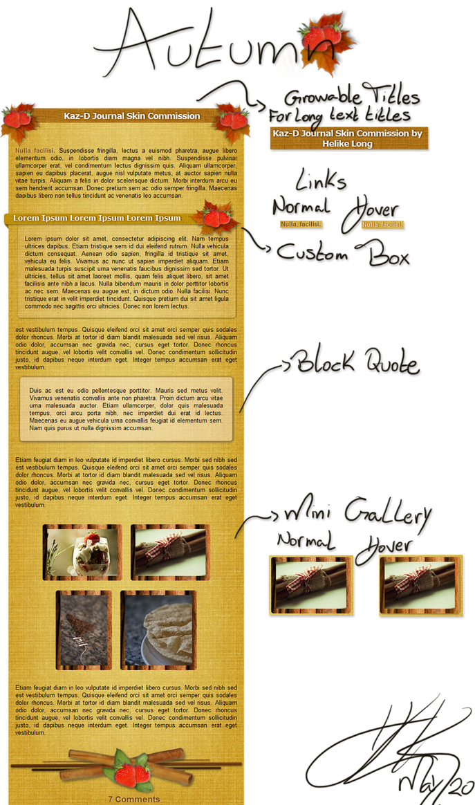 Autunm - Journal Skin by helikelong