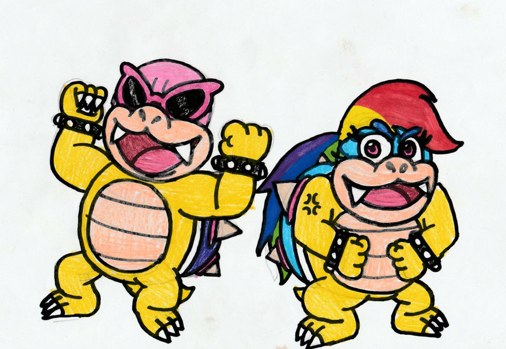 Ray Koopa Roy and Rainbow Koopa by CaptainQuack64 on DeviantArt