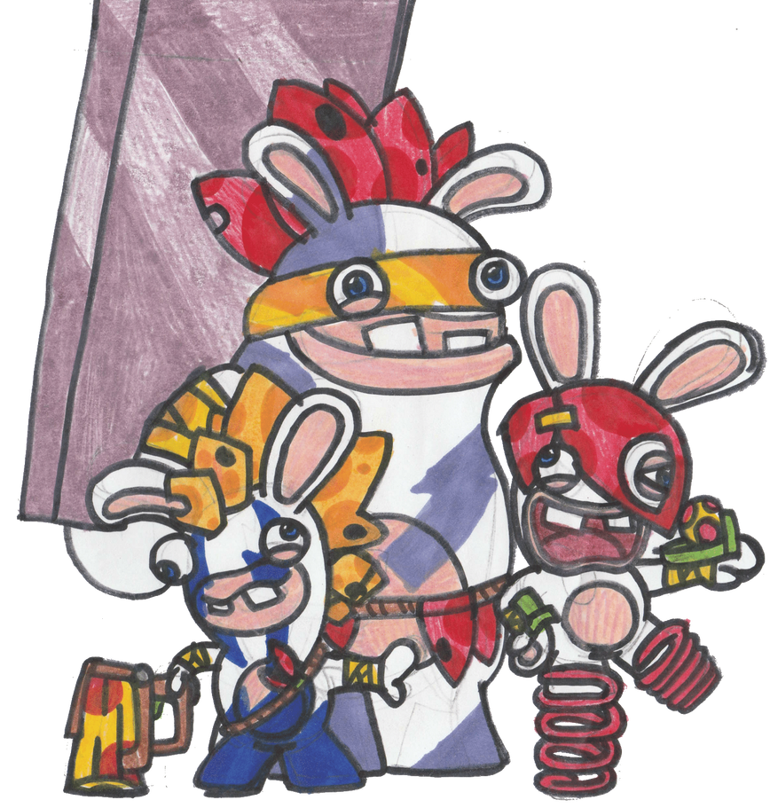 Rabbids in the Garden by CaptainQuack64 on DeviantArt