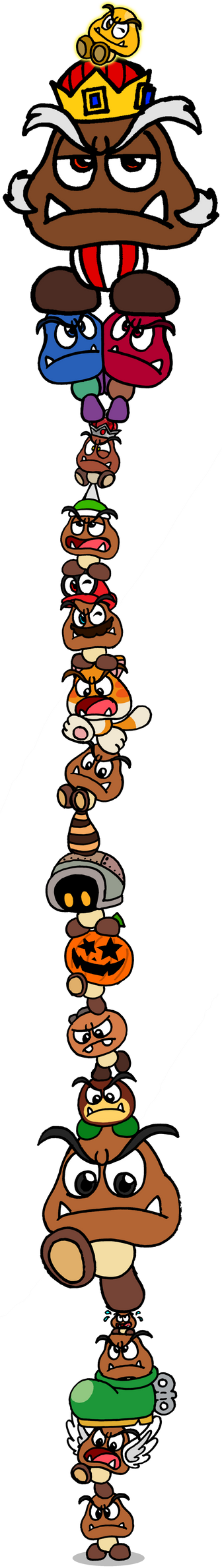 The Ultimate Goomba Stack by CaptainQuack64 on DeviantArt
