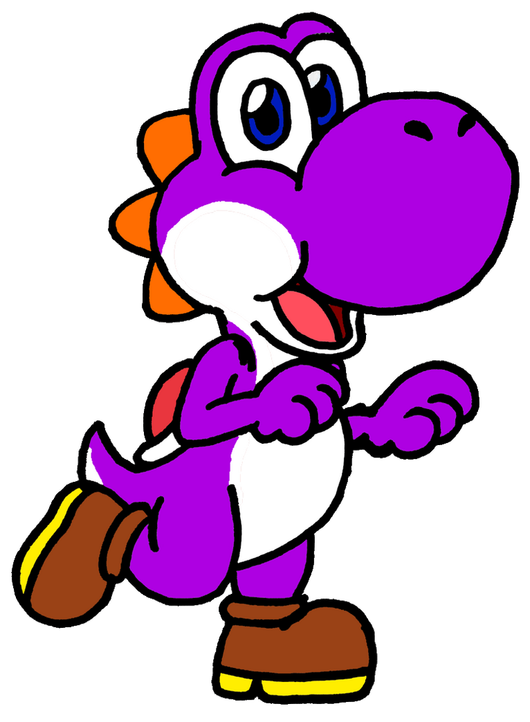 Purple Yoshi by CaptainQuack64 on DeviantArt