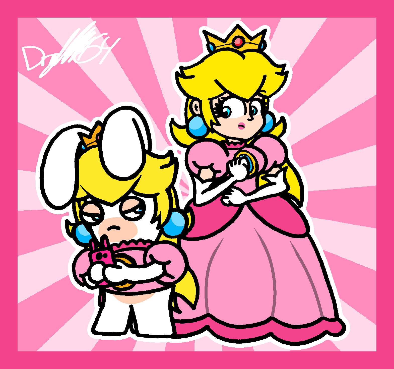 Peach Rabbit Getting Mad Peachy Rabbid Counterpart by CaptainQuack64 on DeviantArt