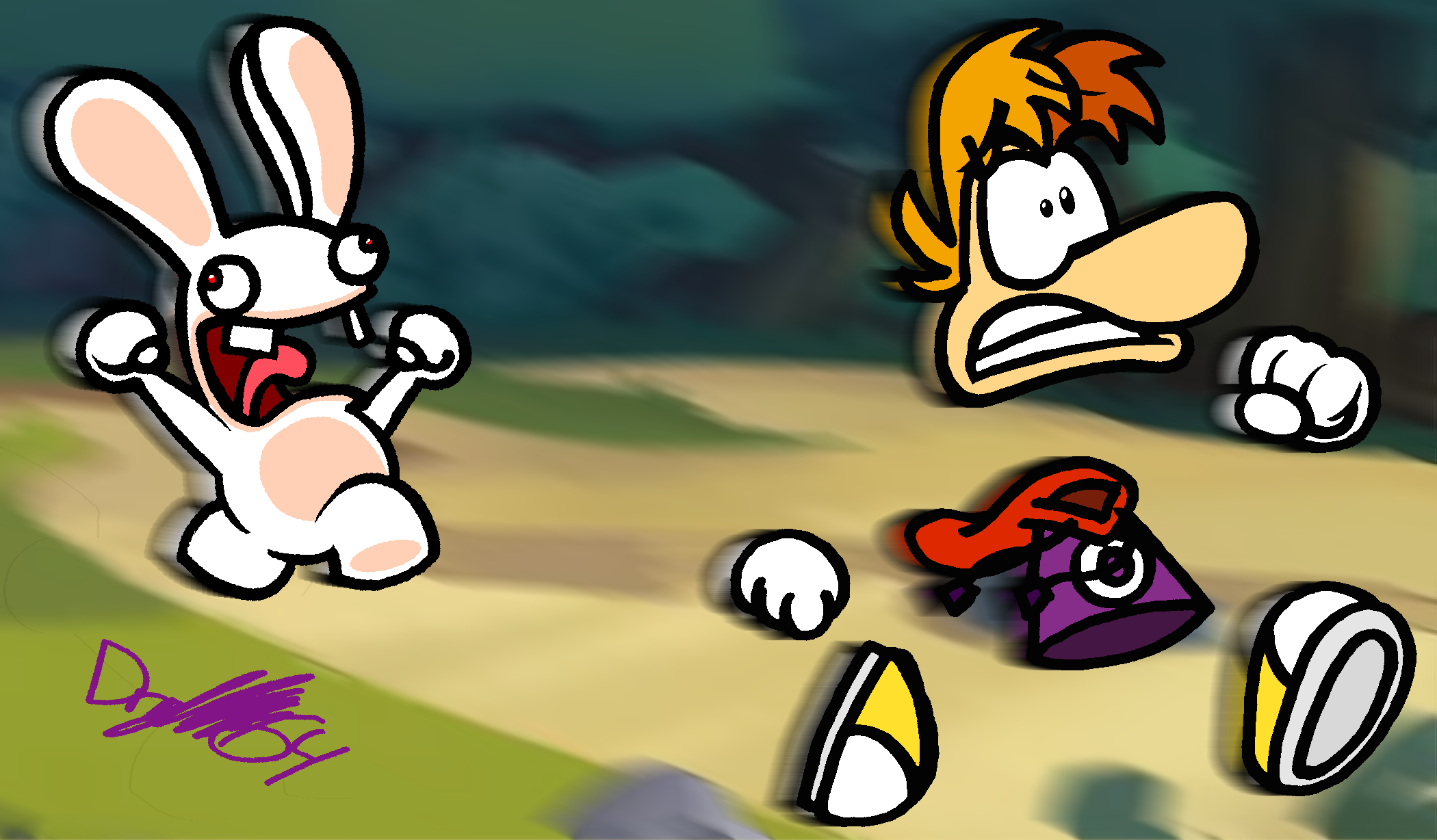 Rabbids Run by CaptainQuack64 on DeviantArt