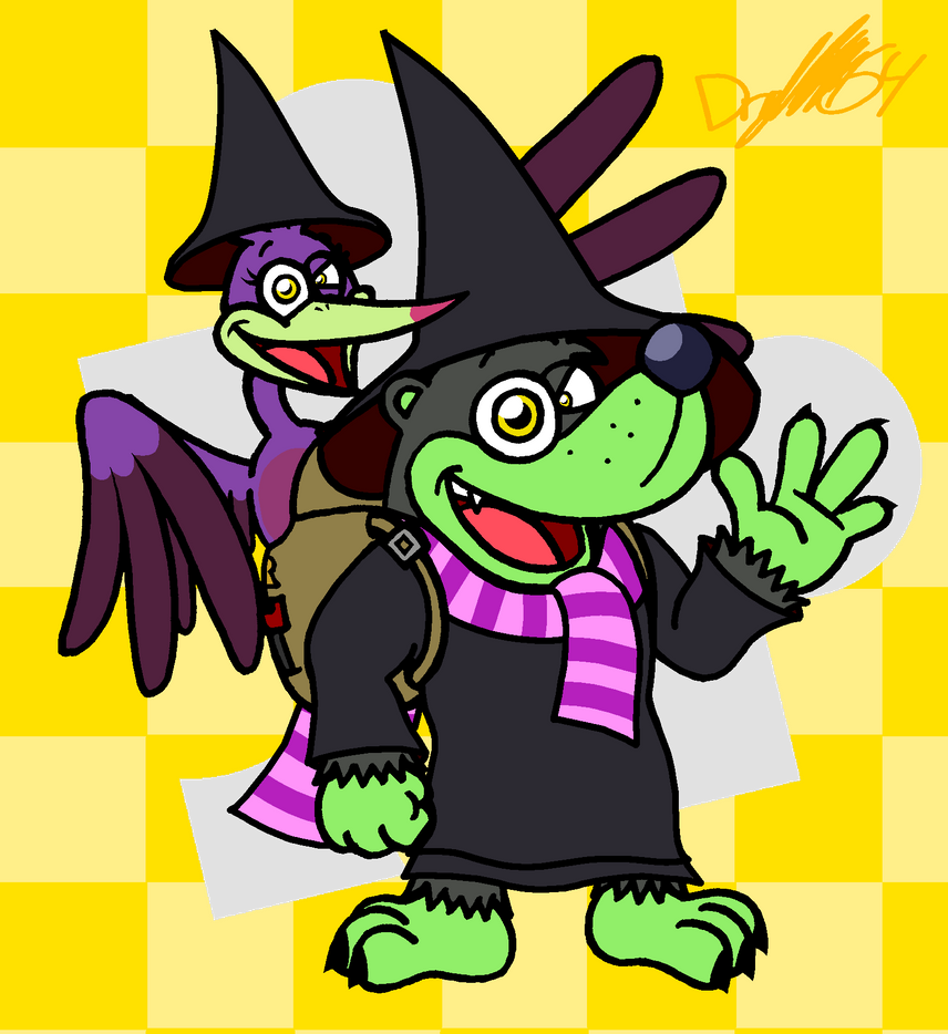 Witch Banjo and Kazooie by CaptainQuack64 on DeviantArt