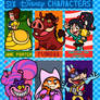 Six Disney Characters