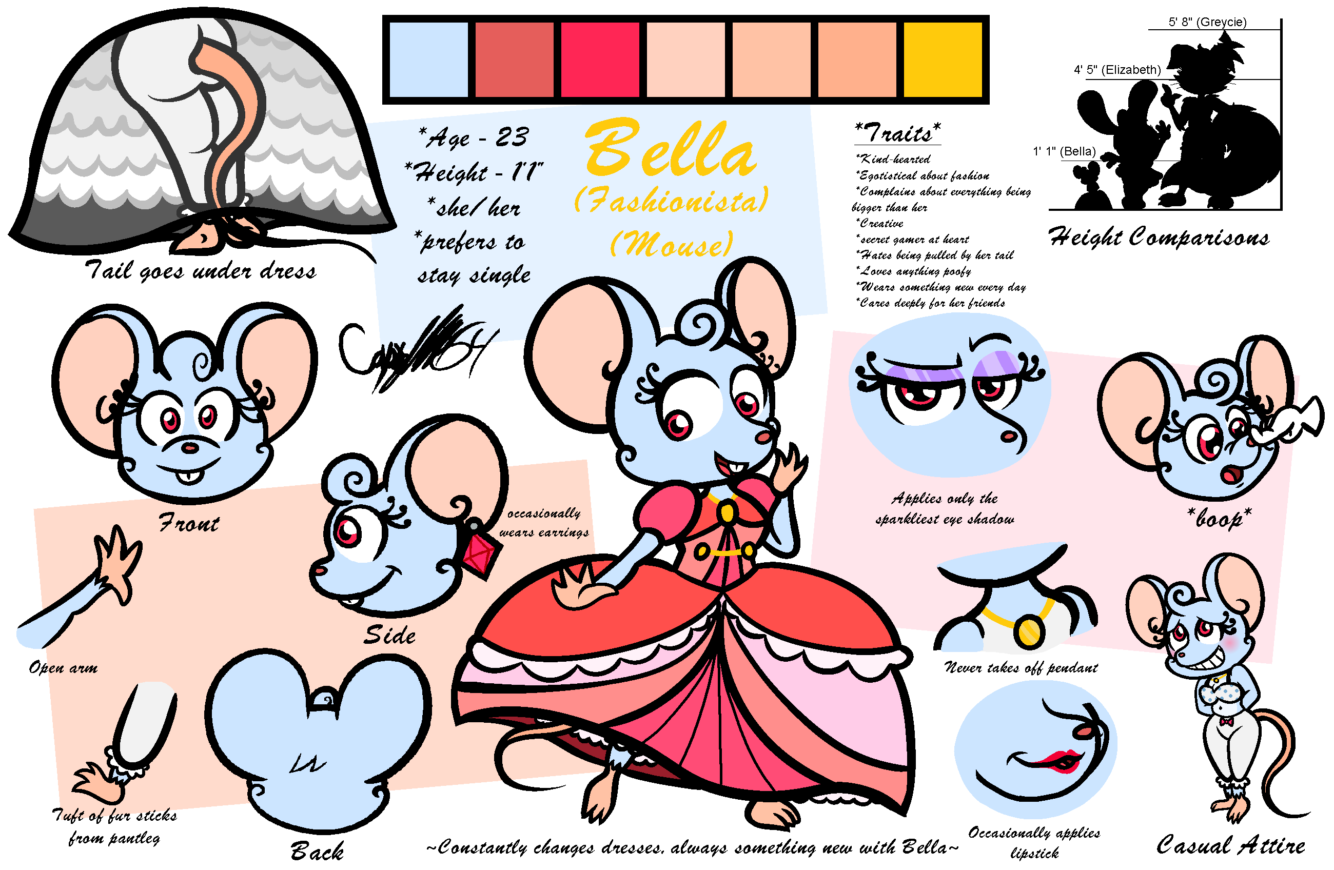 Bella the Mouse (ref.) by CaptainQuack64 on DeviantArt