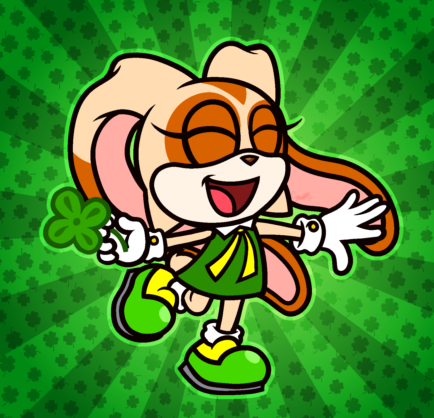 Shamrock Rabbit ~Shamrock Rabbit~ by CaptainQuack64 on DeviantArt