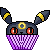 Umbreon cupcake