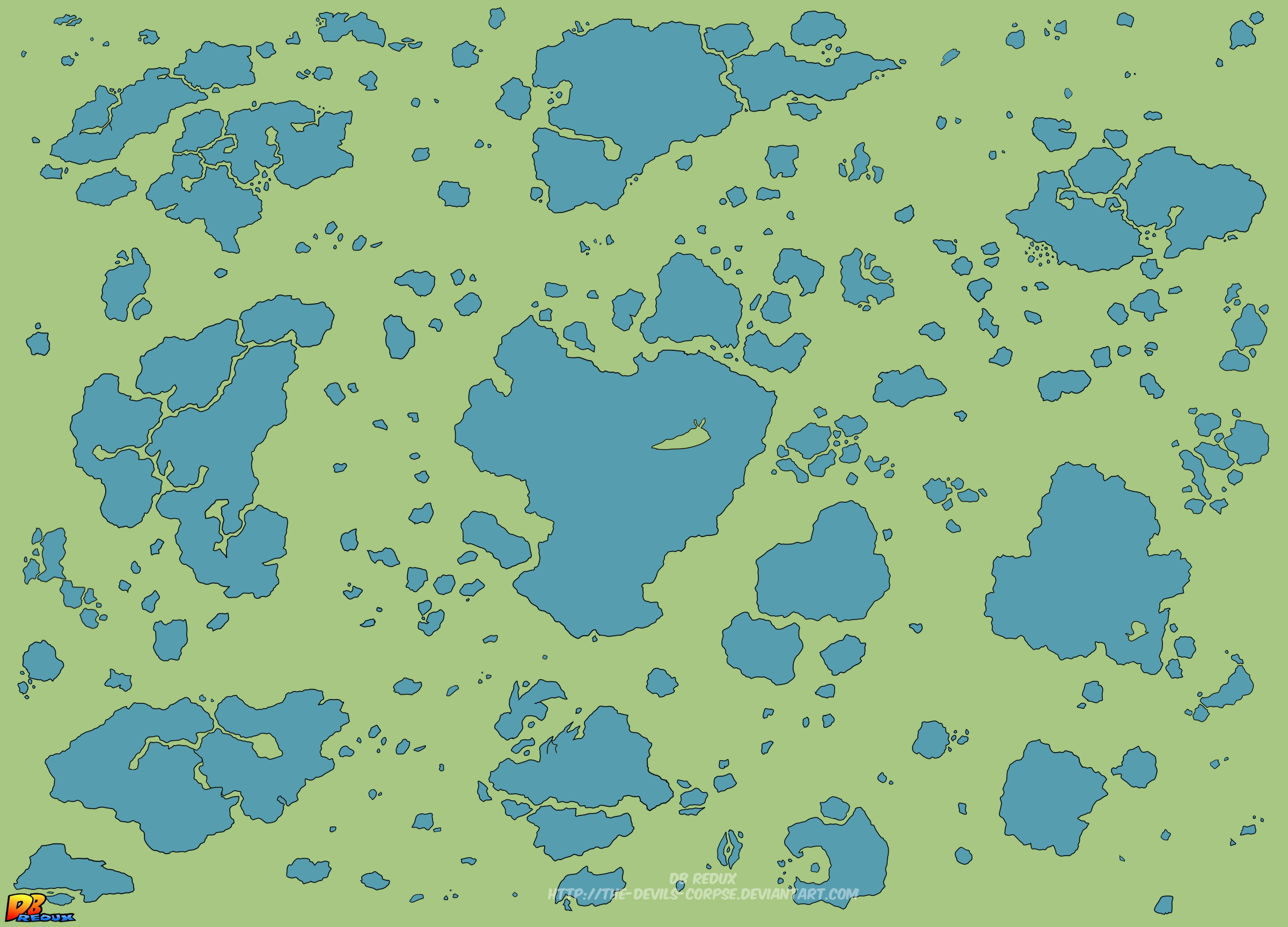 Namek Map DBR Namek by The-Devils-Corpse on DeviantArt