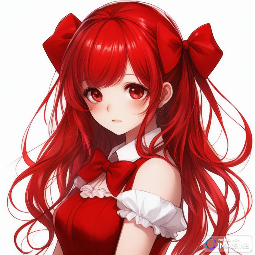 Beautiful Red Girl by harmoarts on DeviantArt
