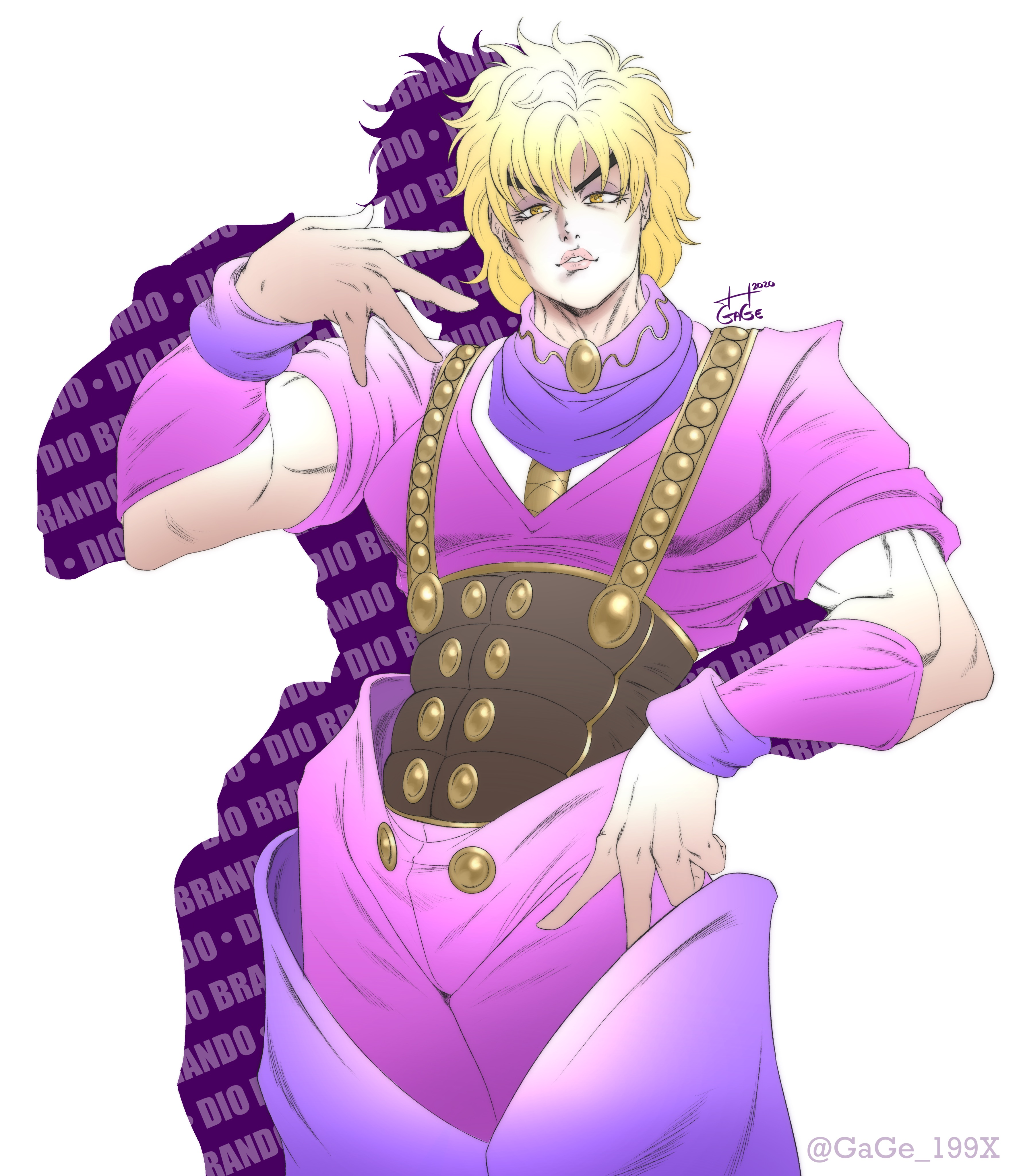 DIO BRANDO (Phantom Blood ver.) by GaGe199X on DeviantArt