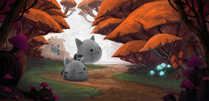 Tabby Slimes In Mushroom Forest