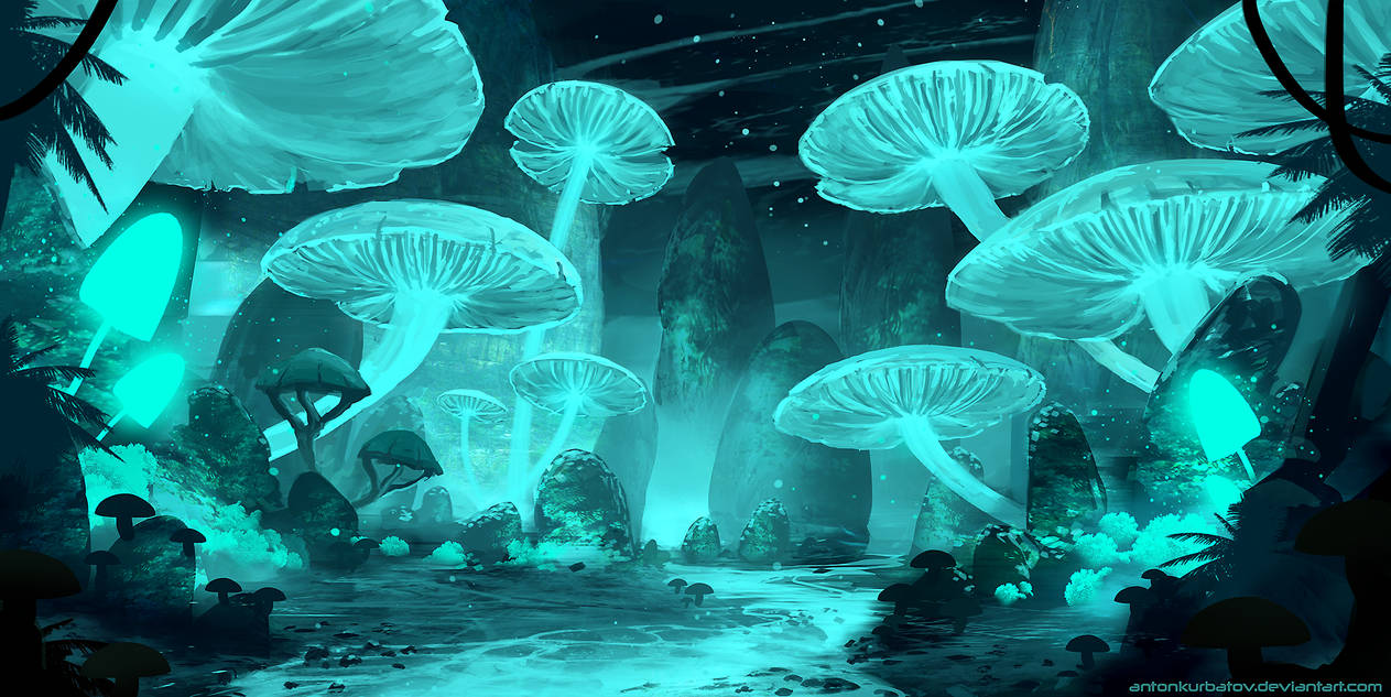 trippy mushroom animation
