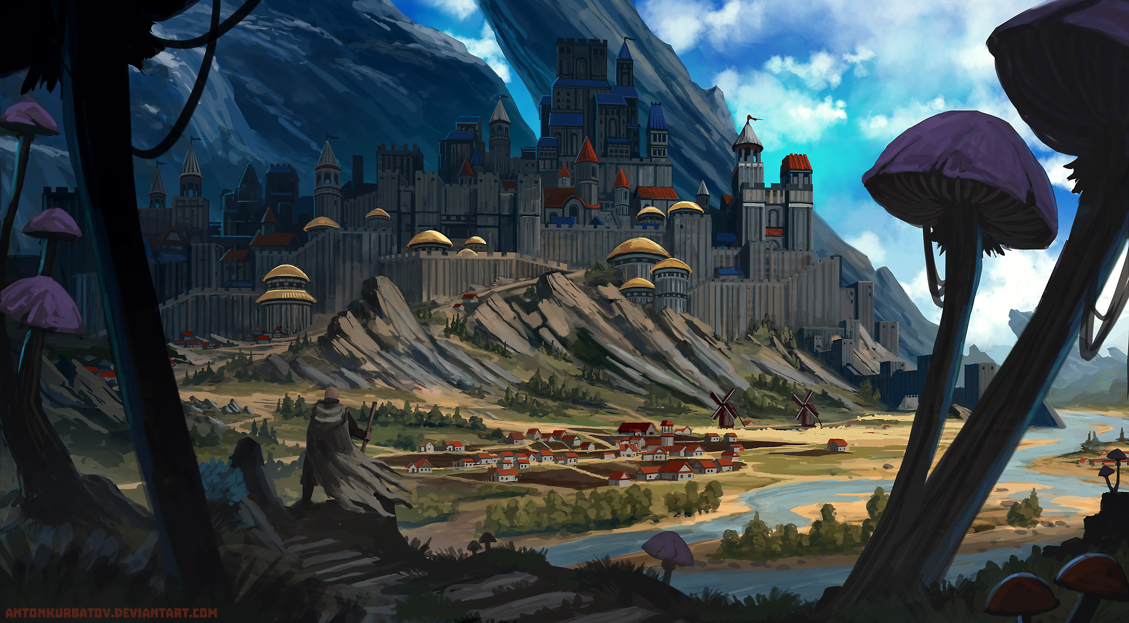 City in the mountains