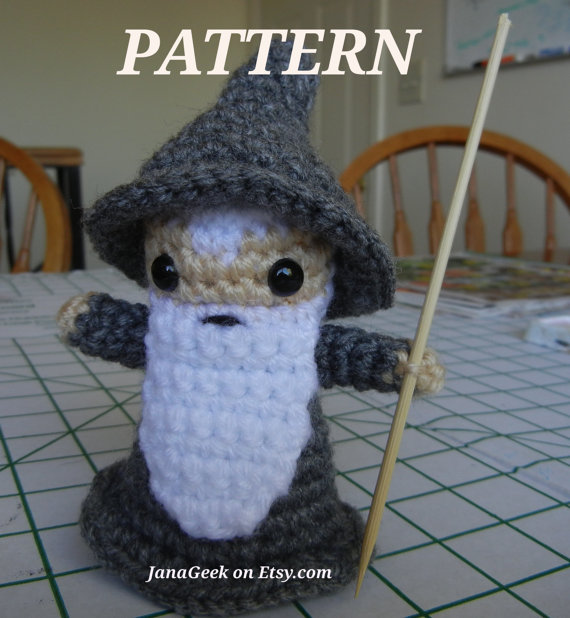 Crochet Pattern for Gandalf the Gray Amigurumi