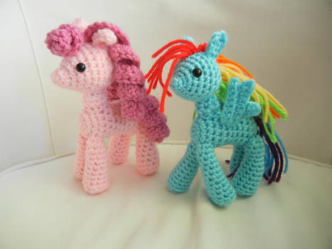 My Little Pony Pinkie Pie and Rainbow Dash Crochet