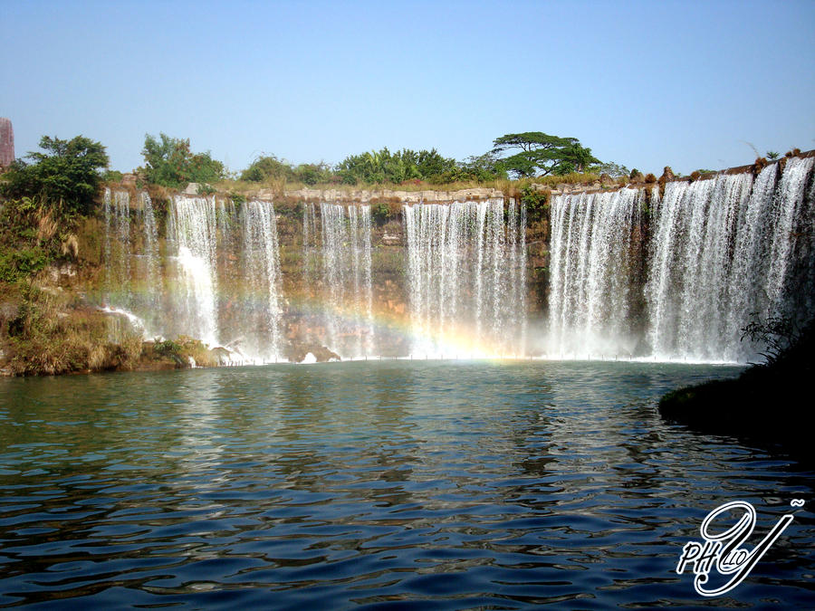 WaterFall with rainbow