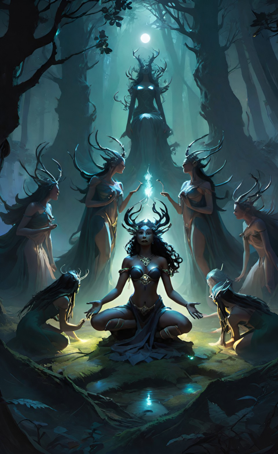 Dark Goddess forest ritual magic