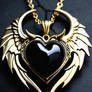 Black heart pendant