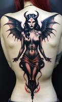 Proud of her Lilith tattoo