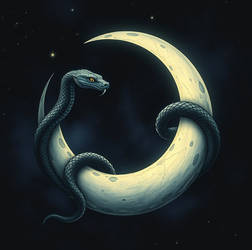 The Serpent Moon magic home decor