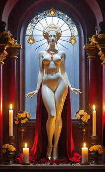 White Marble Goddess Idol