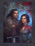 Eddard  and Lyanna by gasnikova
