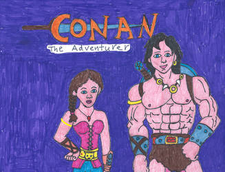 Conan The Adventurer T-Shirt design by LeiaIceCommander