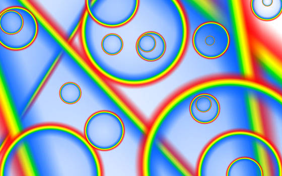 Rainbow bubbles digital background