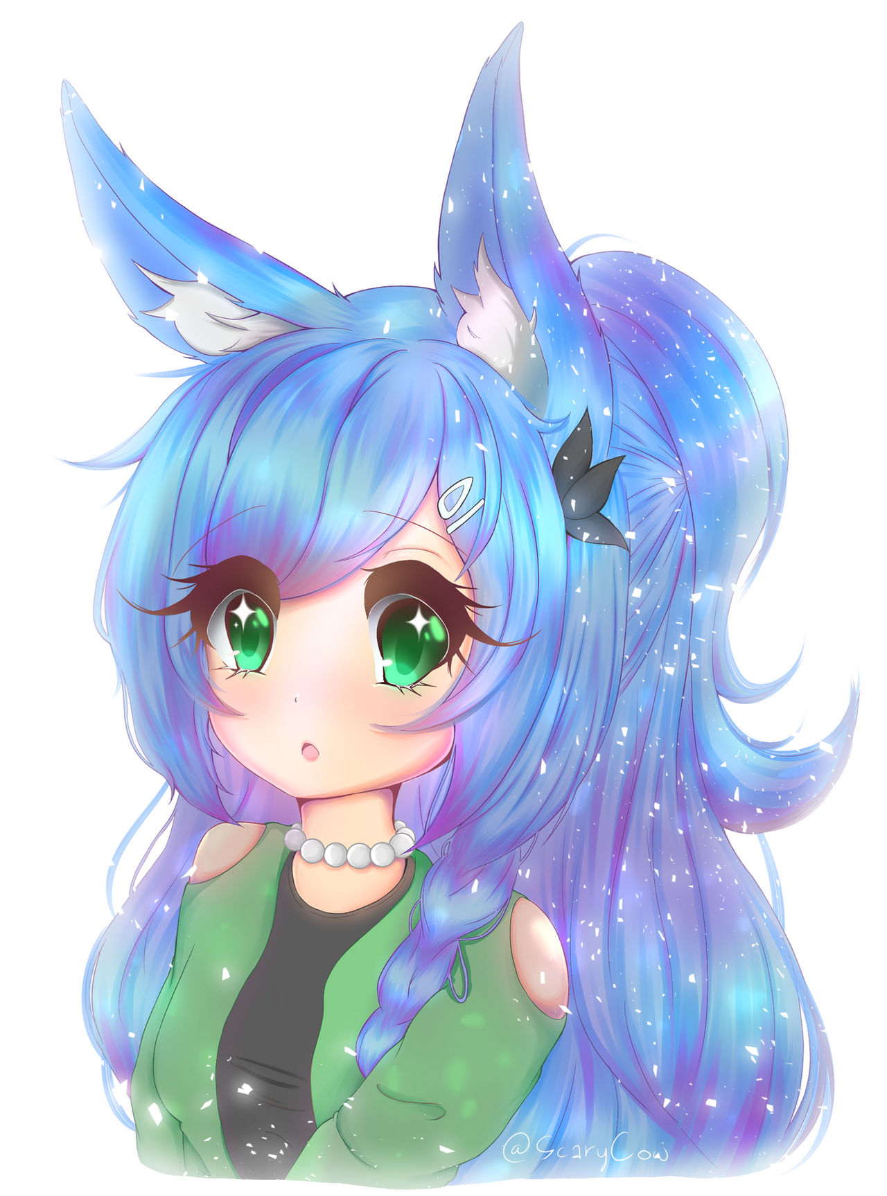 Blue Rabbit Deviantart Blue Bunny by ScaryC0w on DeviantArt