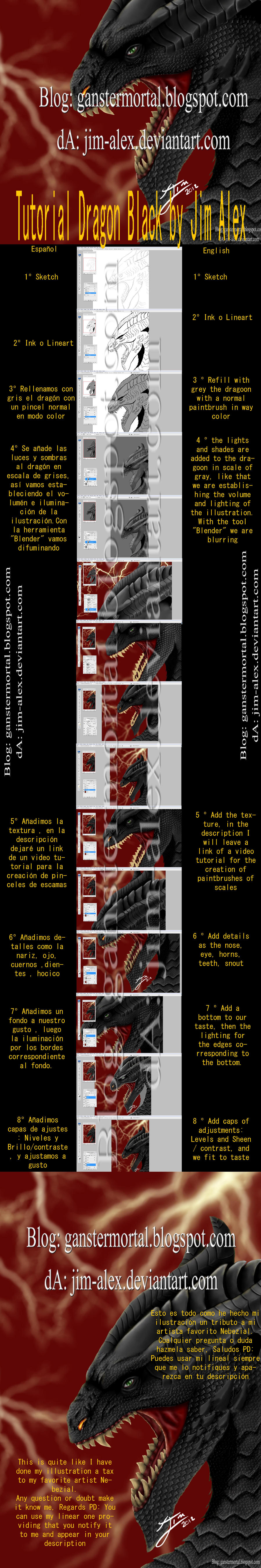 Tutorial Dragon Black by Jim Alex