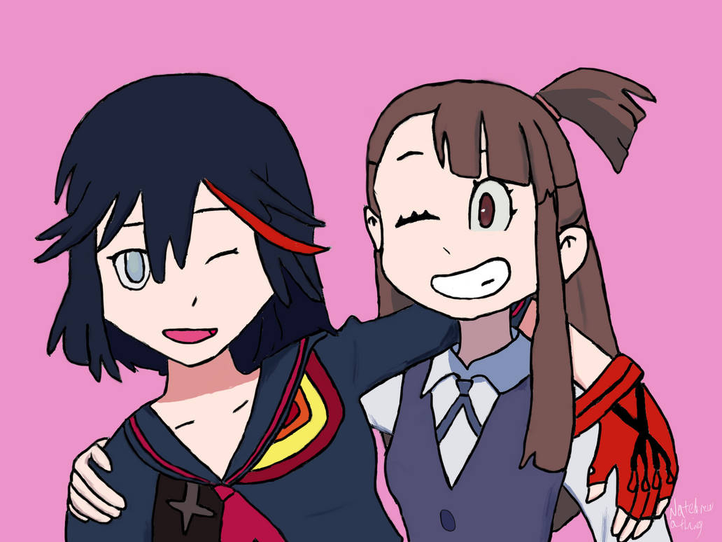 Ryuko Trigger Akko and Ryuko : Trigger girls crossover by Natedrewathing on DeviantArt