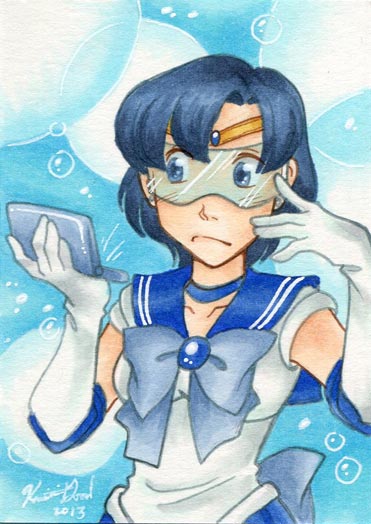 Sketch Cards - Sailor Mercury