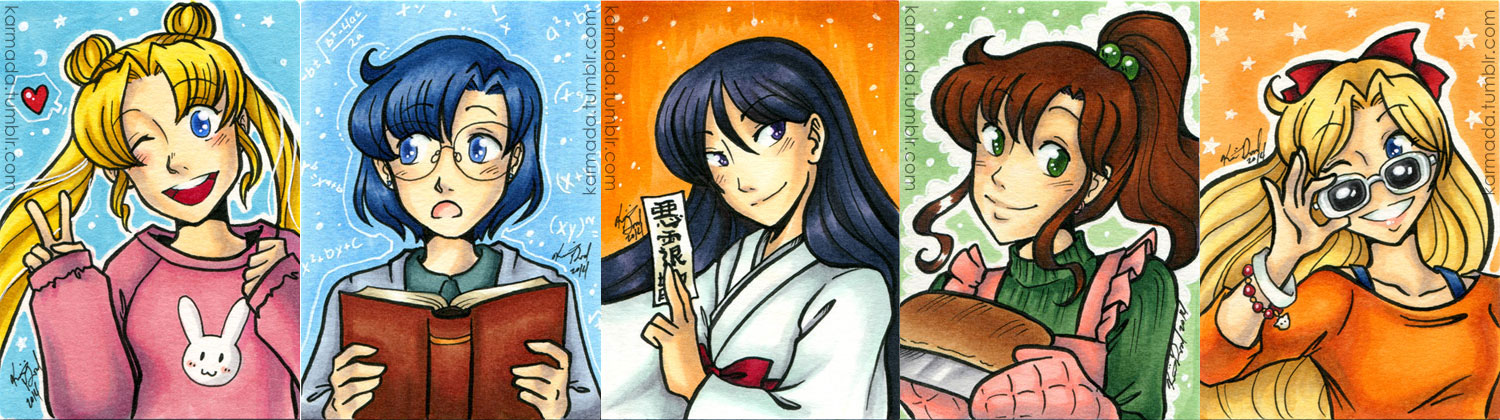 Sketch Cards - Sailor Moon Casual Wear