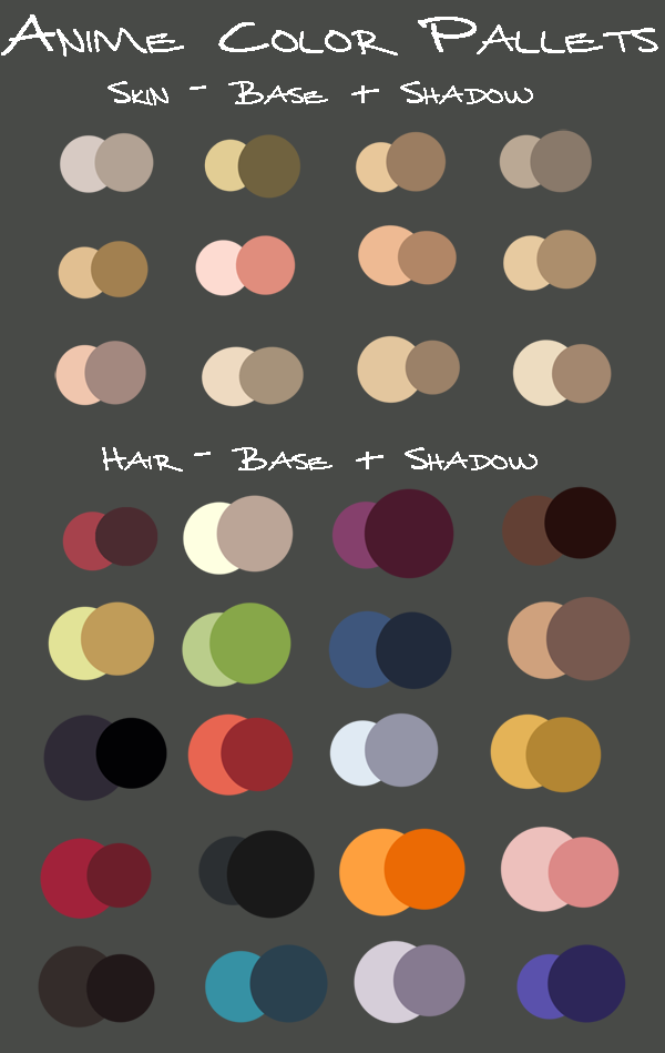 anime color pallets by KayeShepherd on DeviantArt anime color pallets by KayeShepherd on DeviantArt
