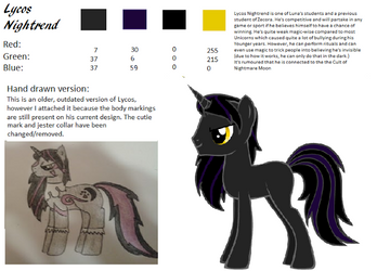 MLP Lycos Nightrend OC Sheet