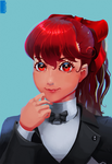 Kasumi portrait prac by Objurgo-Sol