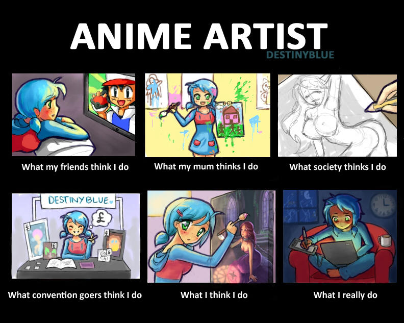 Anime Artist Meme by DestinyBlue on DeviantArt