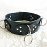 BDSM sub collar, real leather 