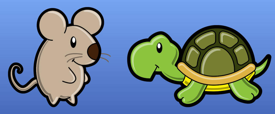 Mouse and Turtle by alanrq on DeviantArt