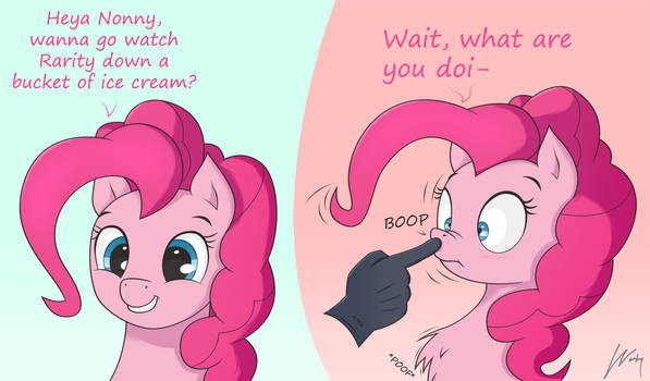 Booping the pink pony